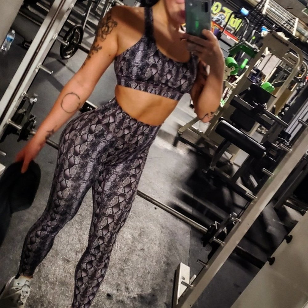 Purple Tyc Python Leggings Scrunch - image 1